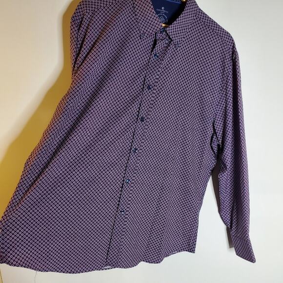 Con.struct slim Fit Colorful pattern moisture wisking 4-way Stretch casual shirt - Picture 7 of 7